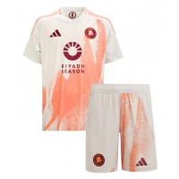 Camiseta AS Roma Lorenzo Pellegrini #7 Segunda Equipación Replica 2024-25 para niños mangas cortas (+ Pantalones cortos)